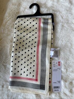 Uniqlo Dotted Silk Scarf
